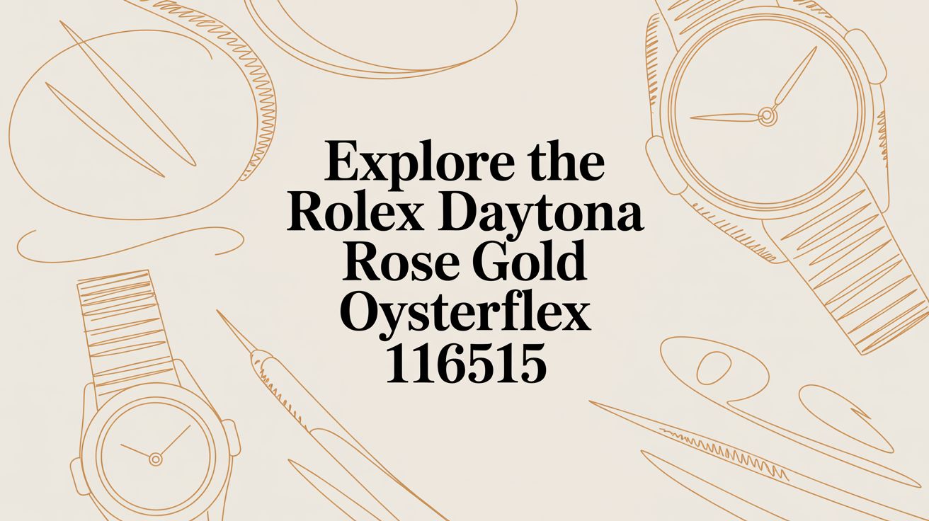Explore the Rolex Daytona Rose Gold Oysterflex 116515