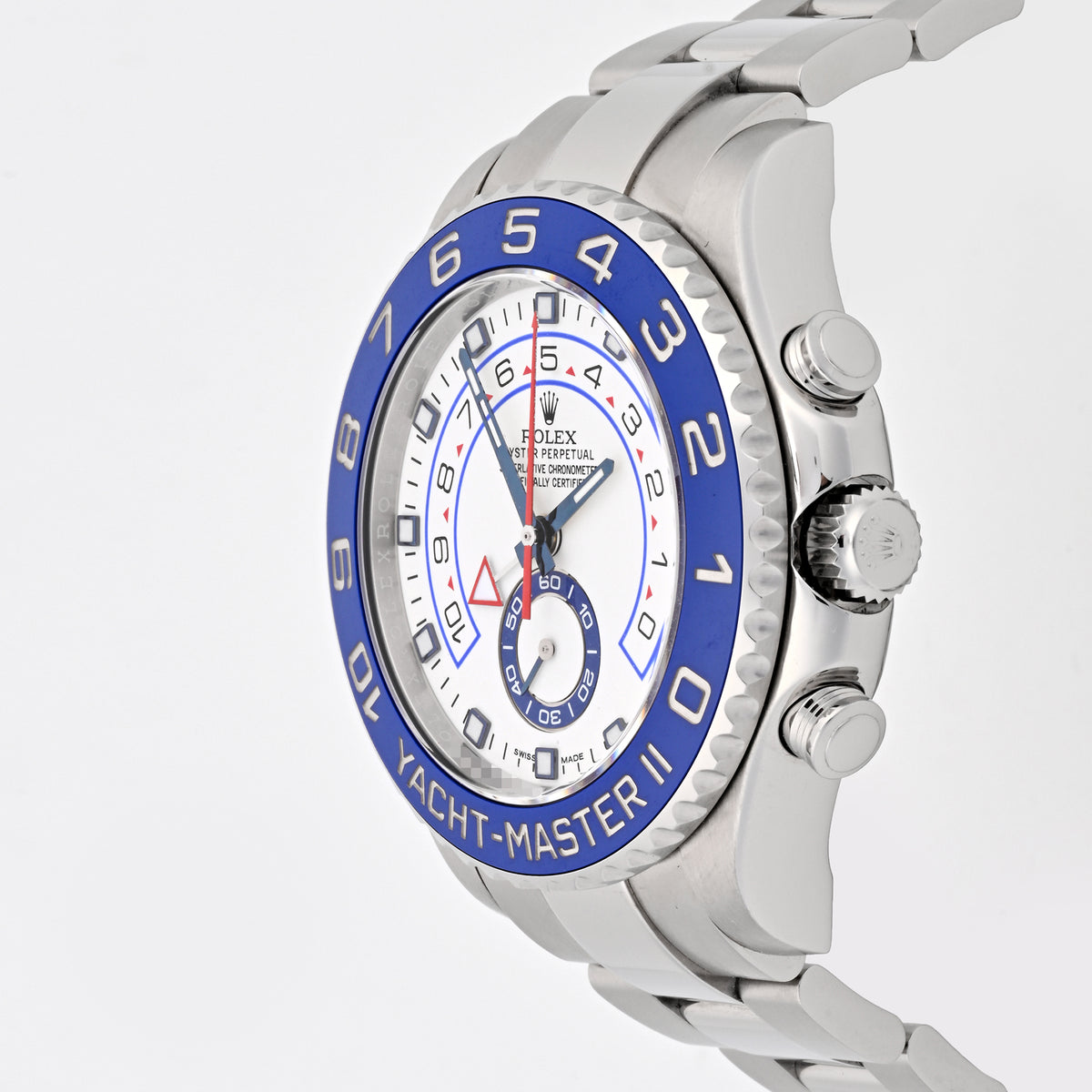 Rolex Yacht-Master II White Dial Blue Hands 116680 Card 2015