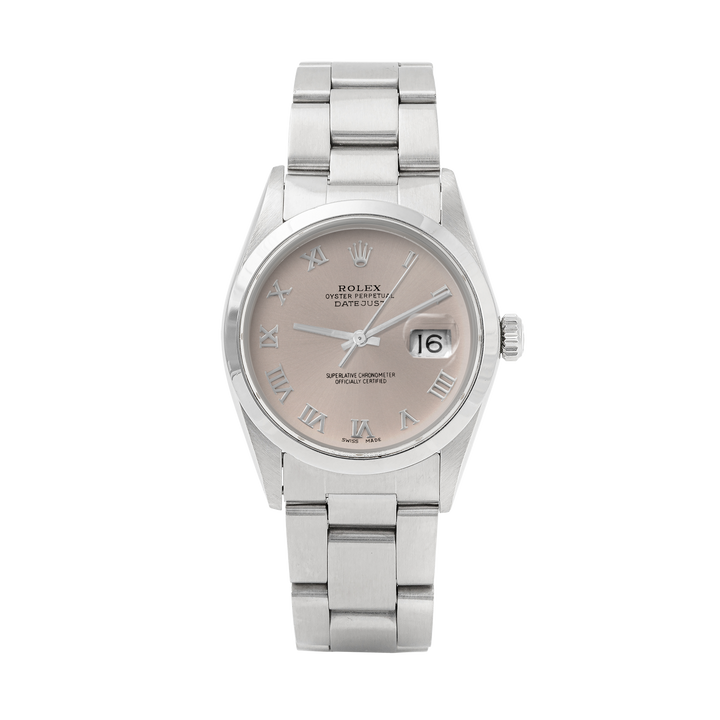 Rolex Datejust 36mm STAINLESS STEEL 16200  Slate Dial | Roman Hour Markers | Smooth Bezel