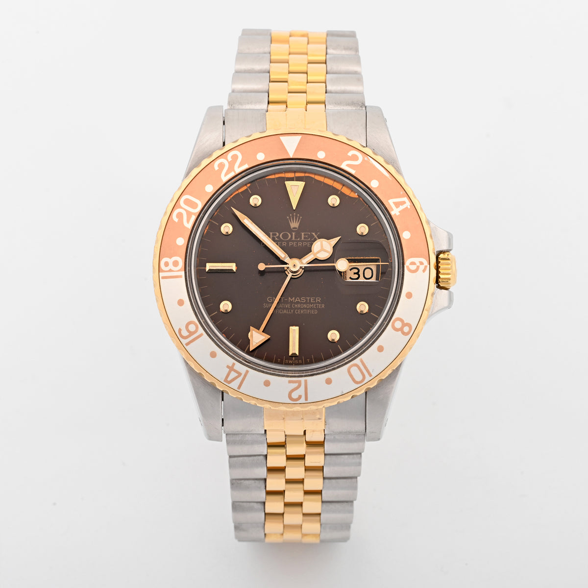 Rolex Gmt-Master 16753 "Rootbeer" Brown Dial on Jubilee