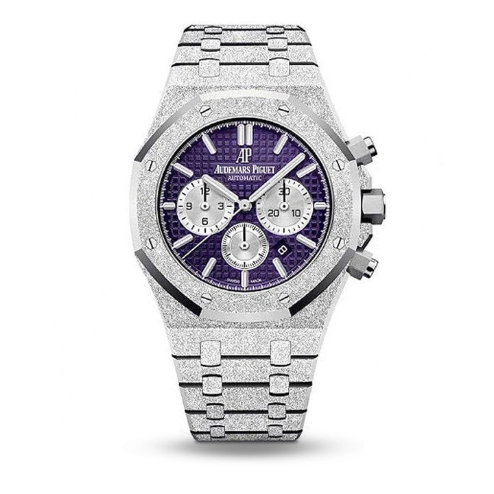 Audemars Piguet Royal Oak Chronograph 42mm White Gold 26331BC Black Dial | Baton markers |White Gold bezel