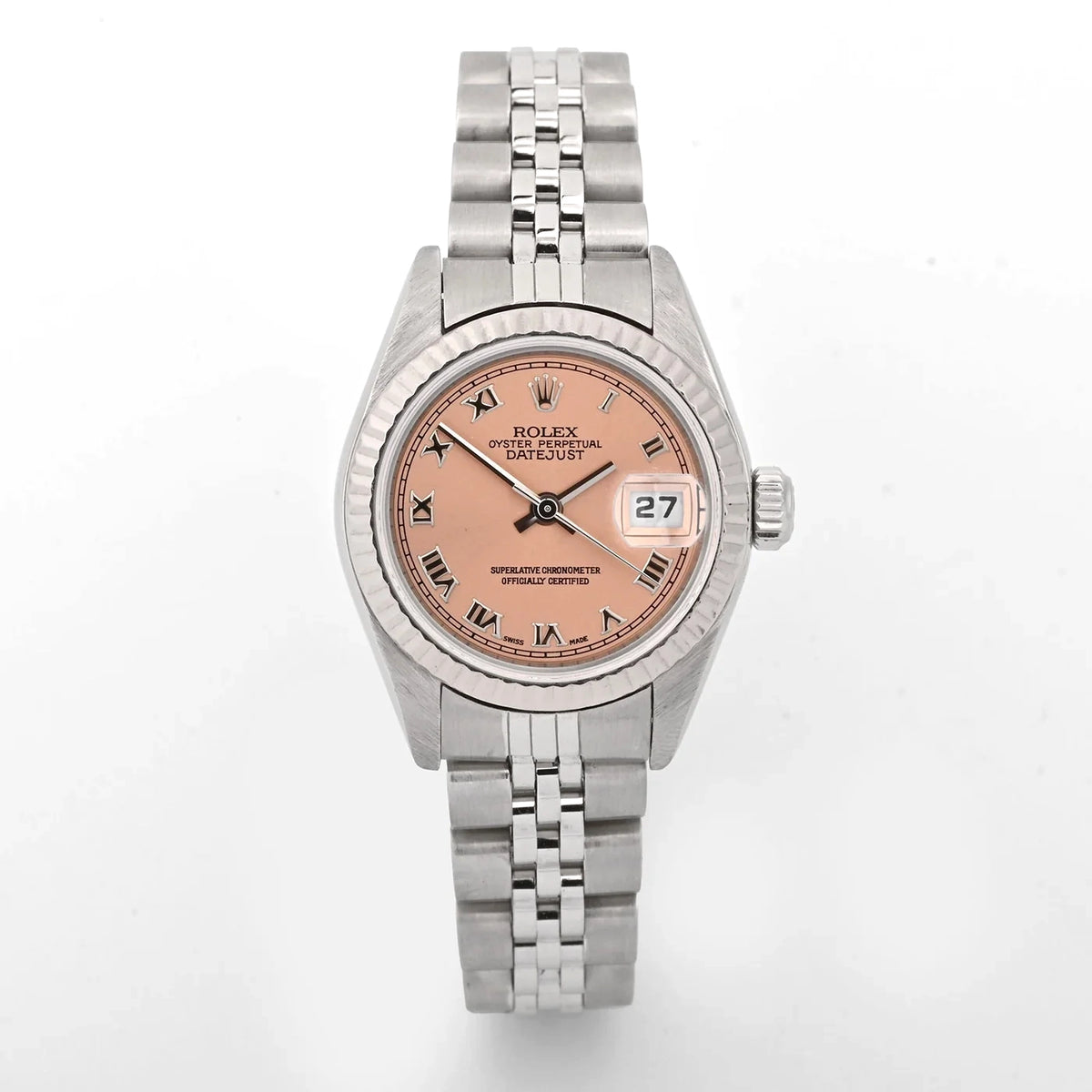 Rolex Lady Datejust 26 Pink Roman Dial 79174 - Paper 2003