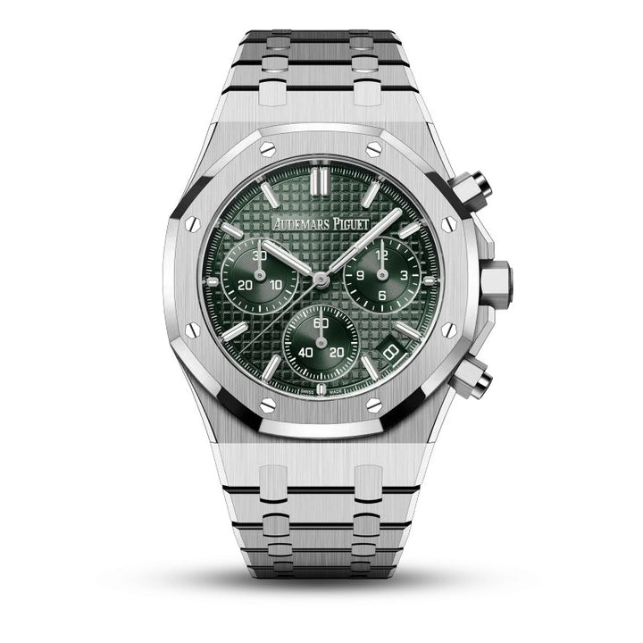 Audemars Piguet Royal Oak Chronograph 50th Anniversary 26240ST 41mm |Steel Green |Dial