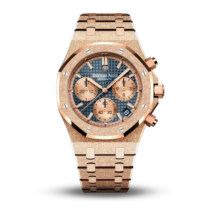 Audemars Piguet Royal Oak Chronograph Frosted 41mm 26239or.gg |Rose gold band|