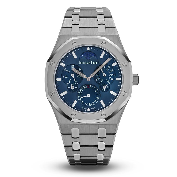 Audemars Piguet Royal Oak Perpetual Calendar 41mm Titanium/Platinum 26586IP Blue Dial