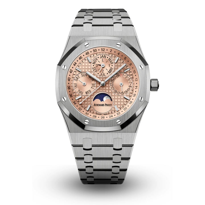 Audemars Piguet Royal Oak Perpetual Calendar 41mm Platinum 26611PT Salmon Dial