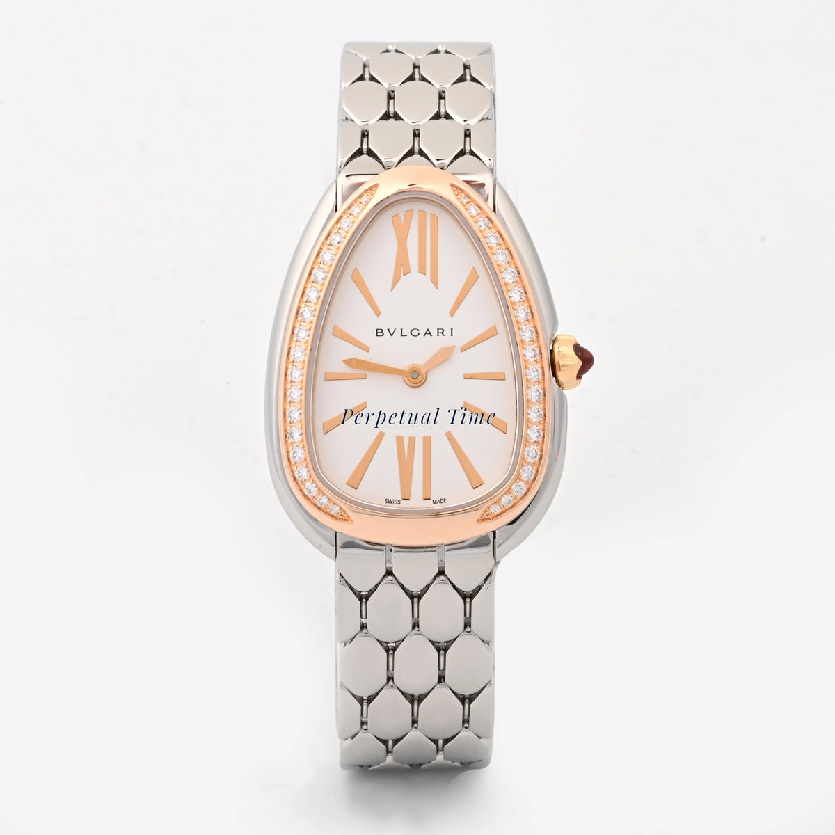 Bvlgari Serpenti Seduttori Silver dial Dial on Bracelet SP33WSPGD Card