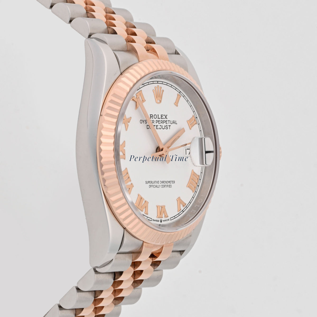 Rolex Datejust 36 White Roman 126231 on Jubilee Card - 2019