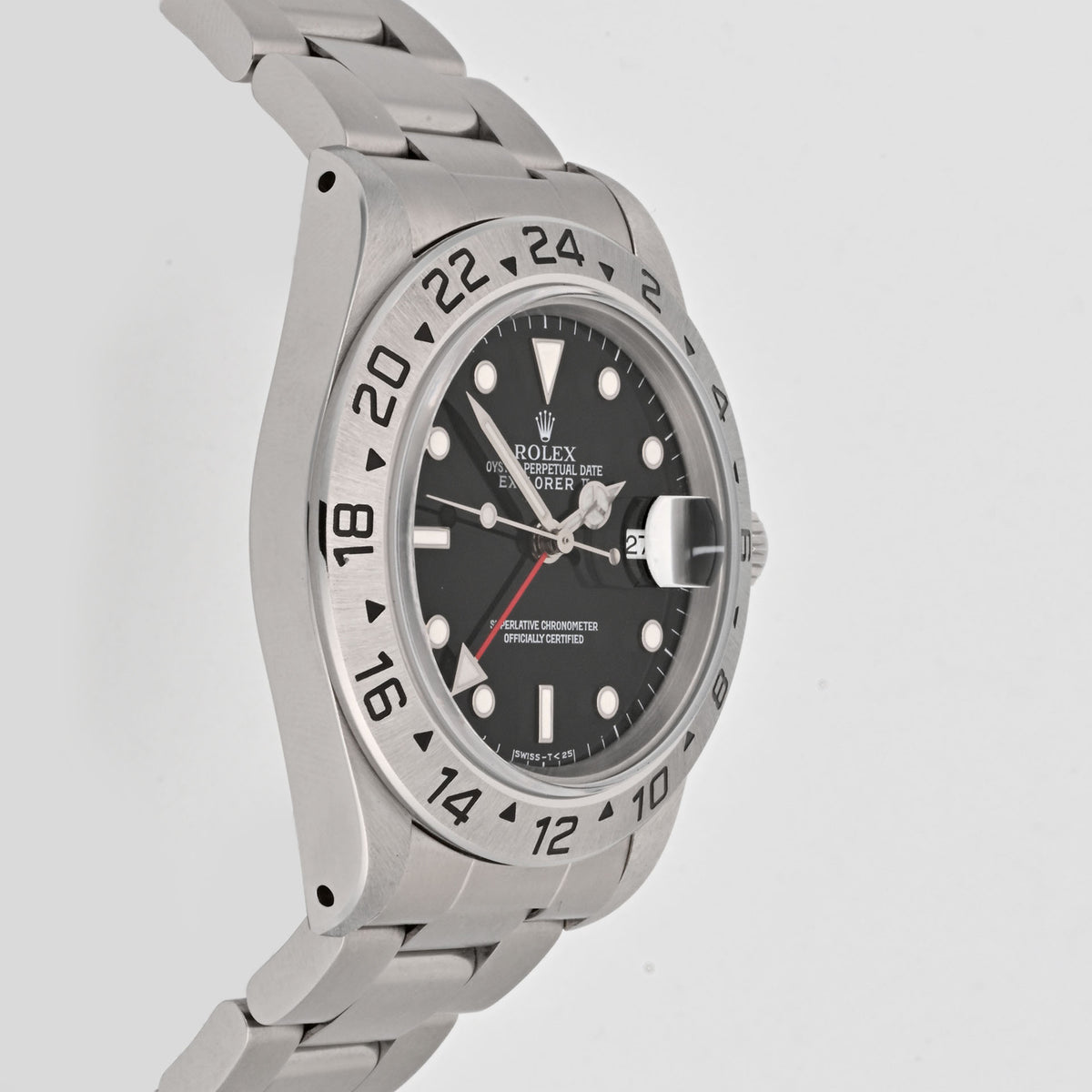 Rolex Explorer II 16570 Black Dial on Oyster