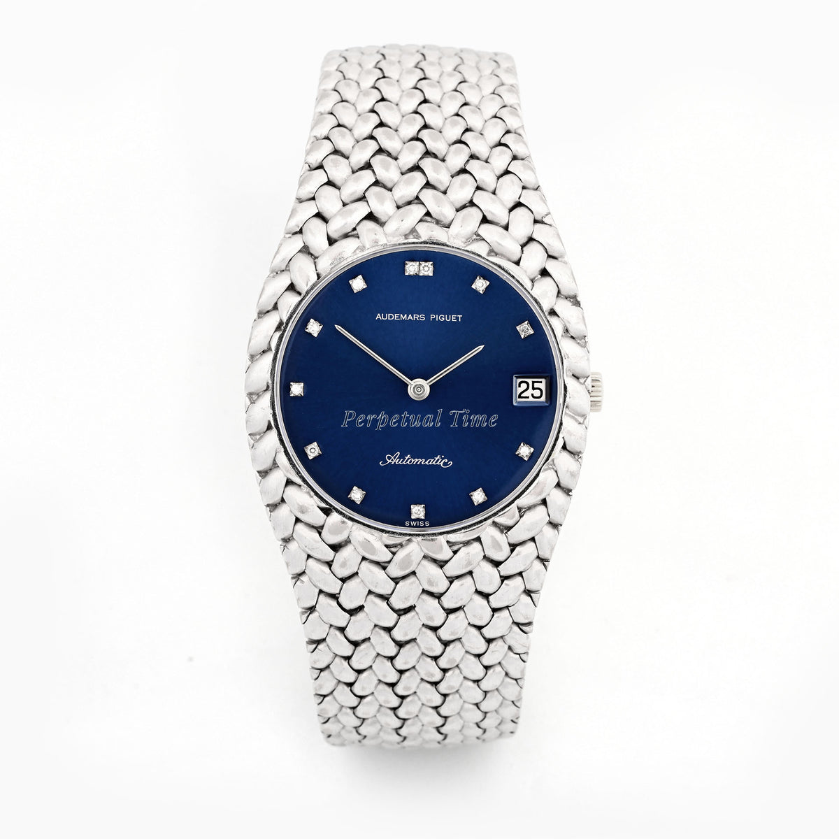 Audemars Piguet Cobra 5403BC 18K White Gold Blue Diamond Dial