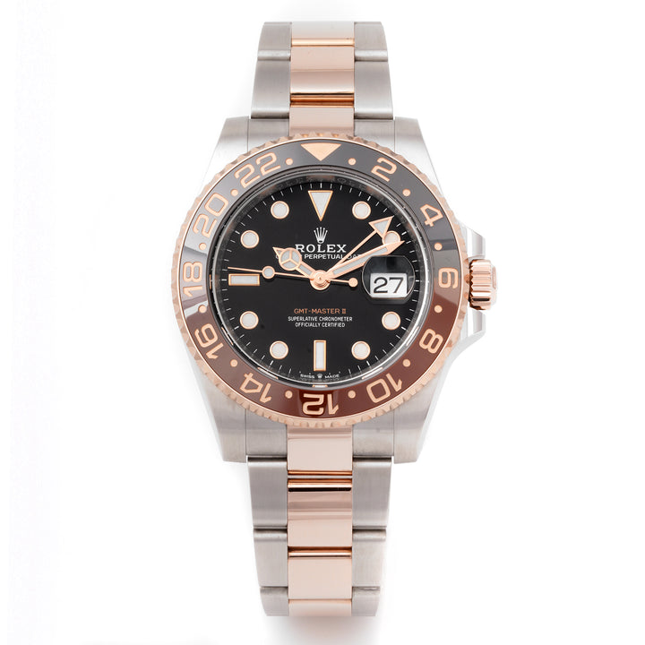 Rolex GMT-Master II 40mm Stainless Steel & Rose Gold 126711 Black Dial | Root Beer