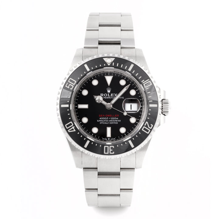 Rolex Sea-Dweller 43mm Stainless Steel 126600 Black Dial | Luminous Round & Index hour markers, Unidirectional Rotatable bezel