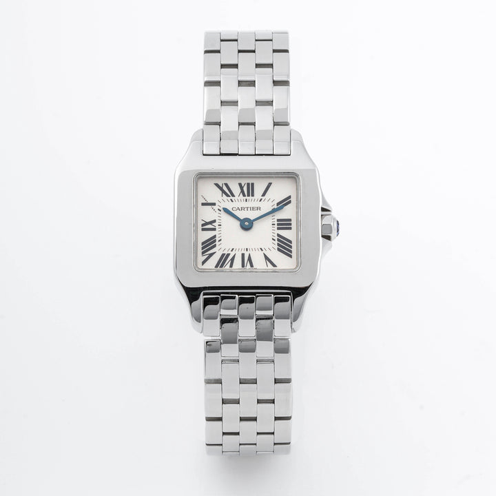 Cartier Santos Demoiselle 20x28 mm Stainless Steel 2698 Off-White Dial | Roman Numerals hour markers, Smooth bezel