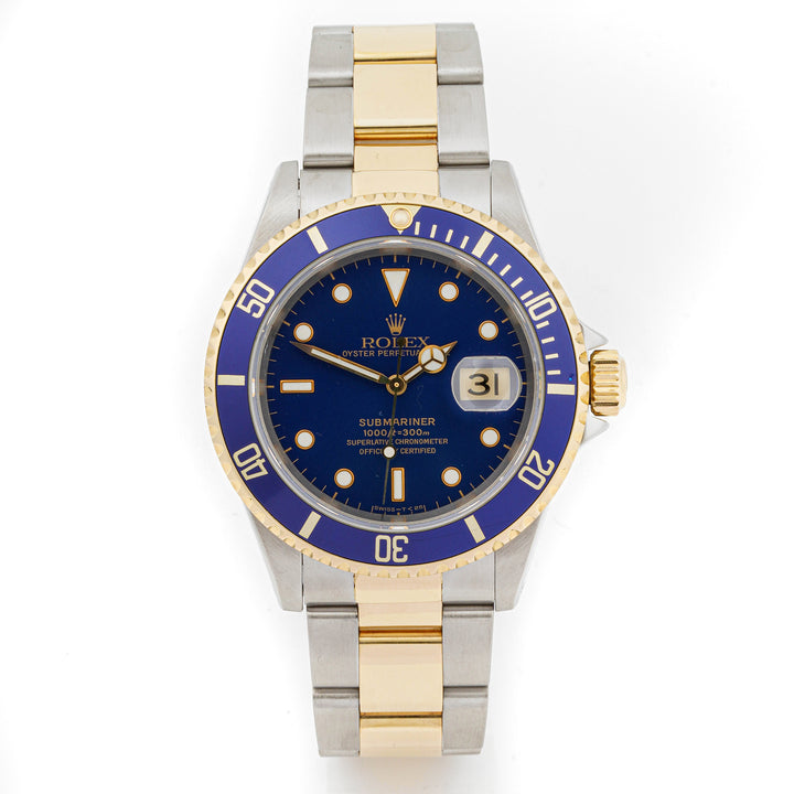 Rolex Submariner 40mm Yellow Gold & Stainless Steel 16613LB Blue Dial | Blue bezel | Oyster band