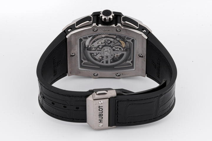 HUBLOT SPIRIT OF BIG BANG TITANIUM | SKELETON DIAL | LEATHER STRAP|