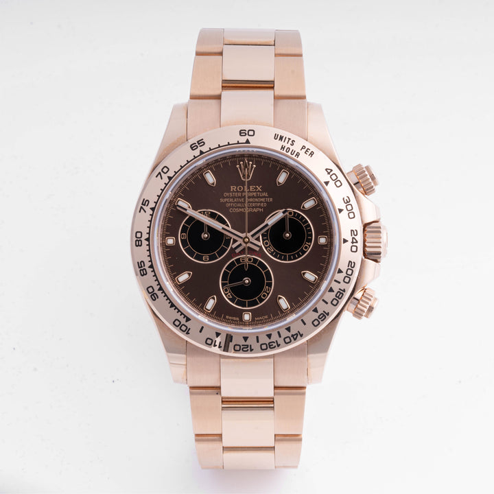 Rolex Daytona 40mm Rose Gold 116505| Chocolate Dial | Oyster band