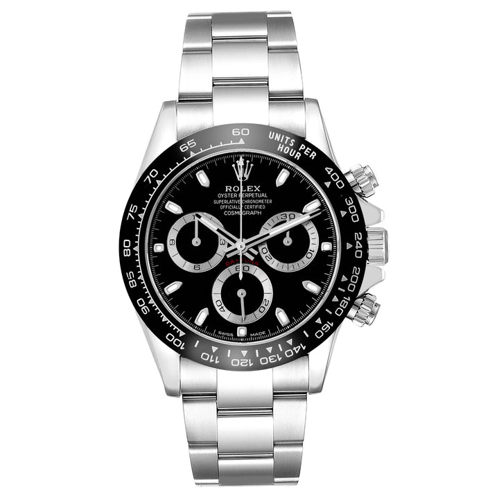 ROLEX DAYTONA STAINLESS STEEL 116500LN | BLACK DIAL | CERAMIC BEZEL| OYSTER BAND