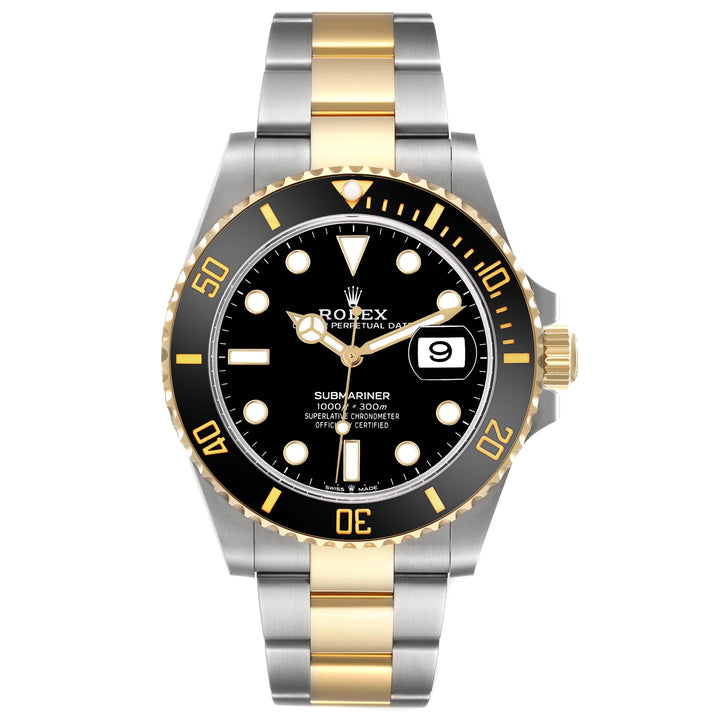 Rolex Submariner 41MM STAINLESS STEEL & YELLOW GOLD 126613LN Black Dial | Luminous Hour Markers| Ceramic Bezel | OYSTER BAND