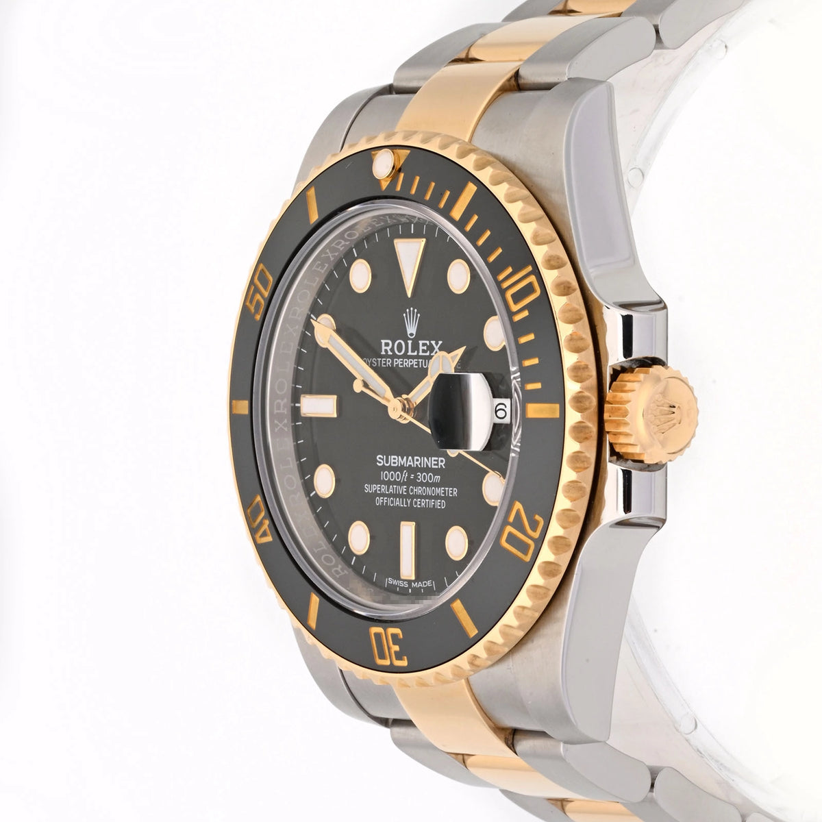Rolex Submariner Black Dial on Oyster 116613LN Card 2018