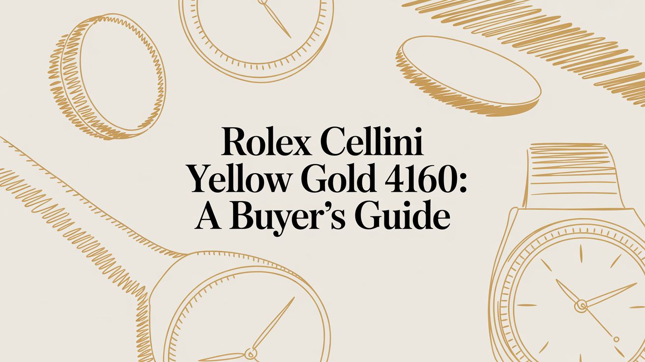 Rolex Cellini Yellow Gold 4160: A Buyer's Guide