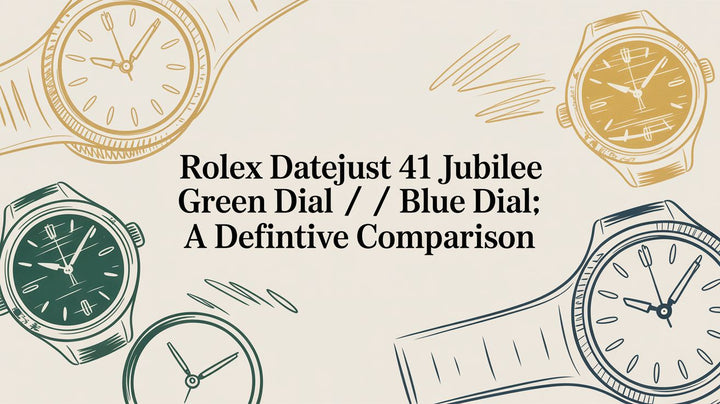 Rolex Datejust 41 jubilee green dial / blue dial: A Definitive Comparison