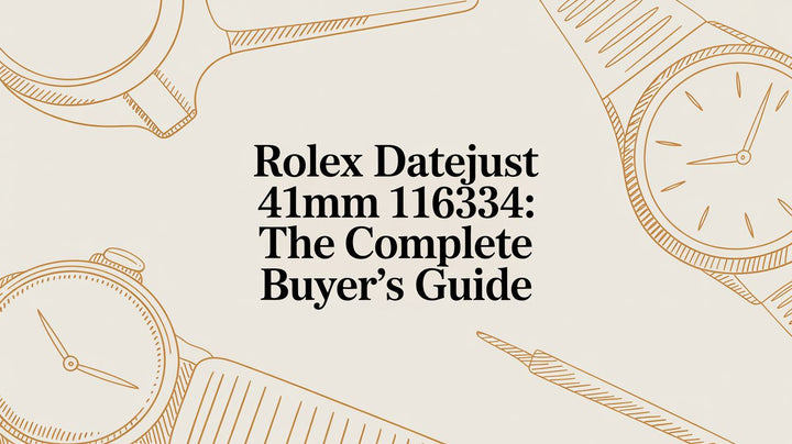 Rolex Datejust 41mm 116334: The Complete Buyer's Guide