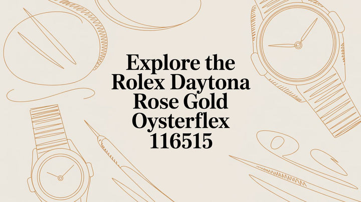 Explore the Rolex Daytona Rose Gold Oysterflex 116515