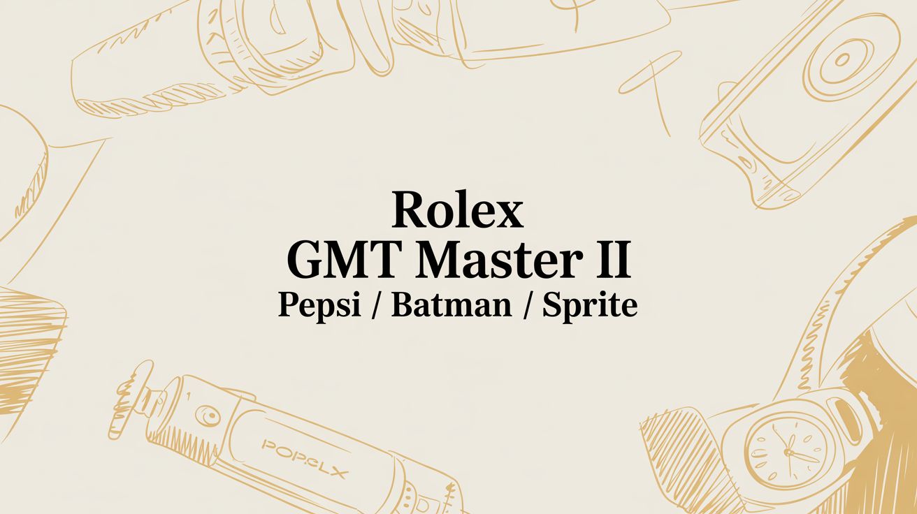 Rolex GMT Master II Pepsi / Batman / Sprite