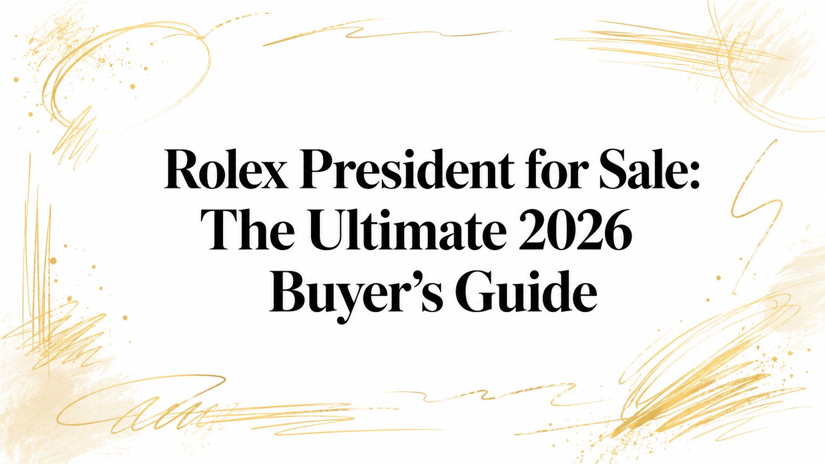 Rolex President for Sale: The Ultimate 2026 Buyer's Guide