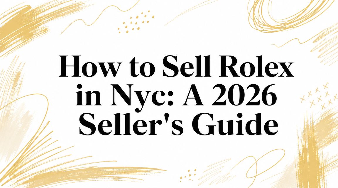 How to Sell Rolex in Nyc: A 2026 Seller's Guide