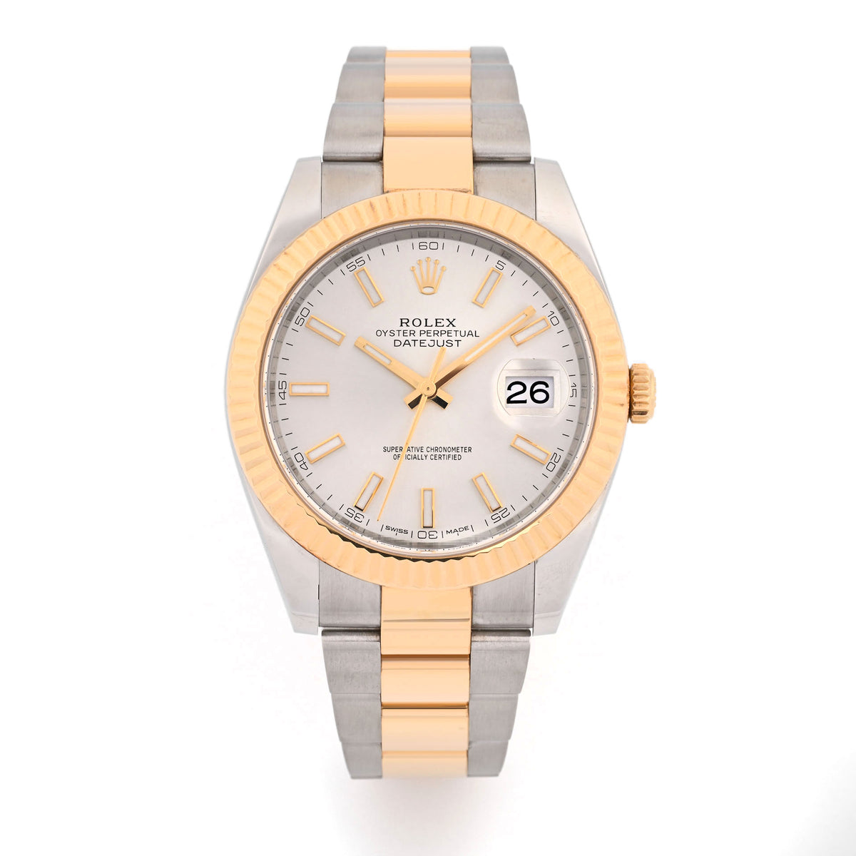 Rolex Datejust II Ivory Stick Dial 116333 on Oyster - Card 2015