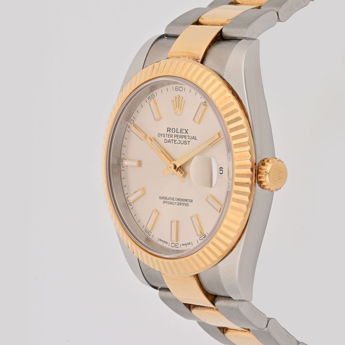 Rolex Datejust II Ivory Stick Dial 116333 on Oyster - Card 2015