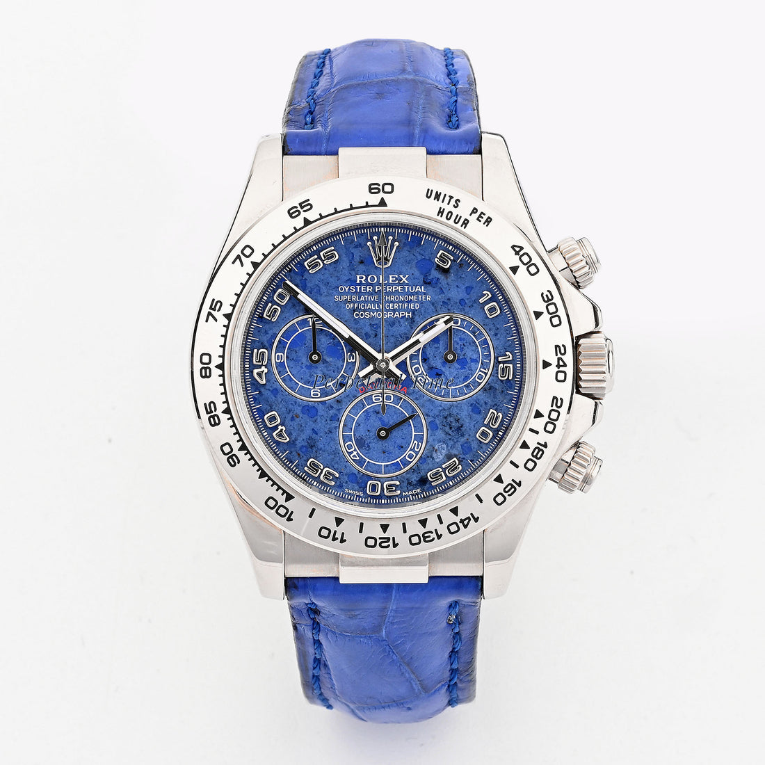 Rolex Daytona Blue Sodalite Arabic Dial 40mm 116519 18K White Gold Watch