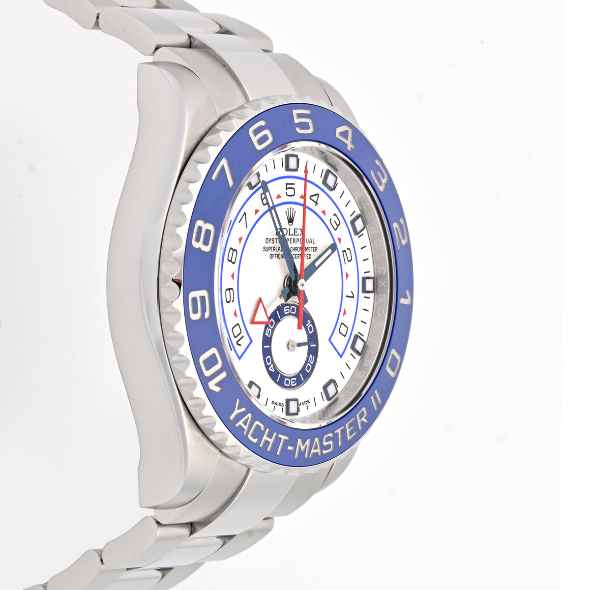 Rolex Yacht-Master II White Dial Blue Hands 116680 Card 2015