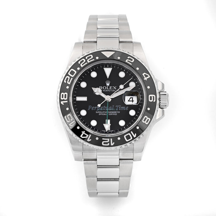 Rolex GMT-Master II Black Dial on Oyster 116710LN Card 2009
