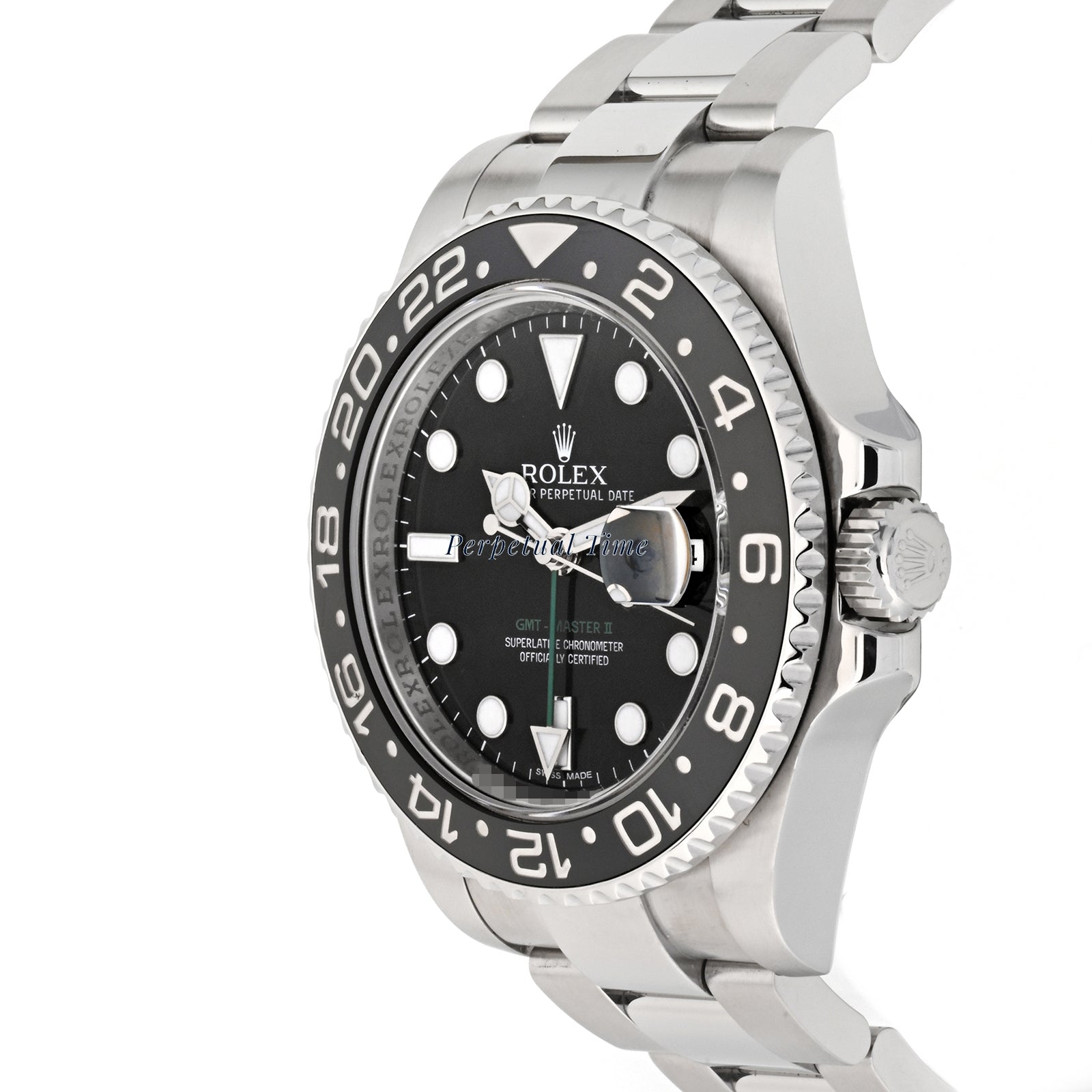 Rolex GMT-Master II Black Dial on Oyster band 116710LN Card 2009