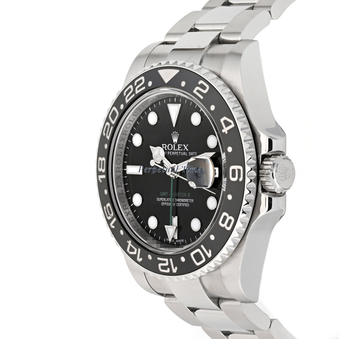 Rolex GMT-Master II Black Dial on Oyster band 116710LN Card 2009
