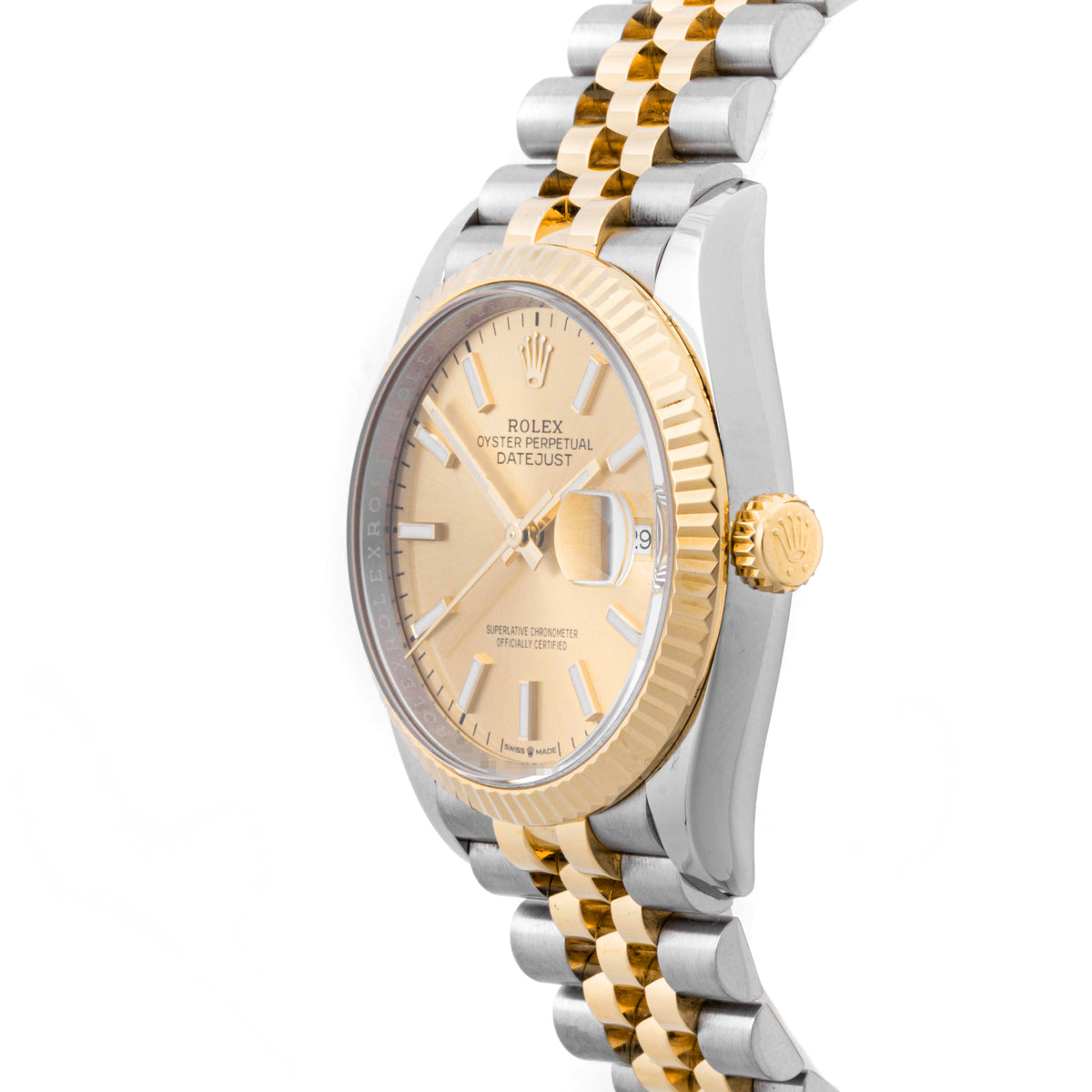 Rolex Datejust 36 Champagne Index 126233 on Jubilee - Card 2019