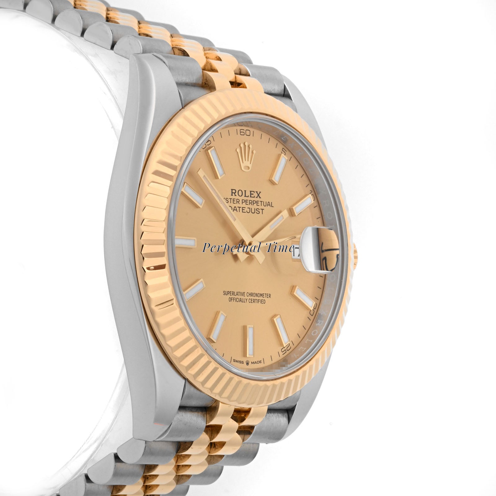 Rolex Datejust 41 Champagne Index Dial on Jubilee band 126333 Card 2022