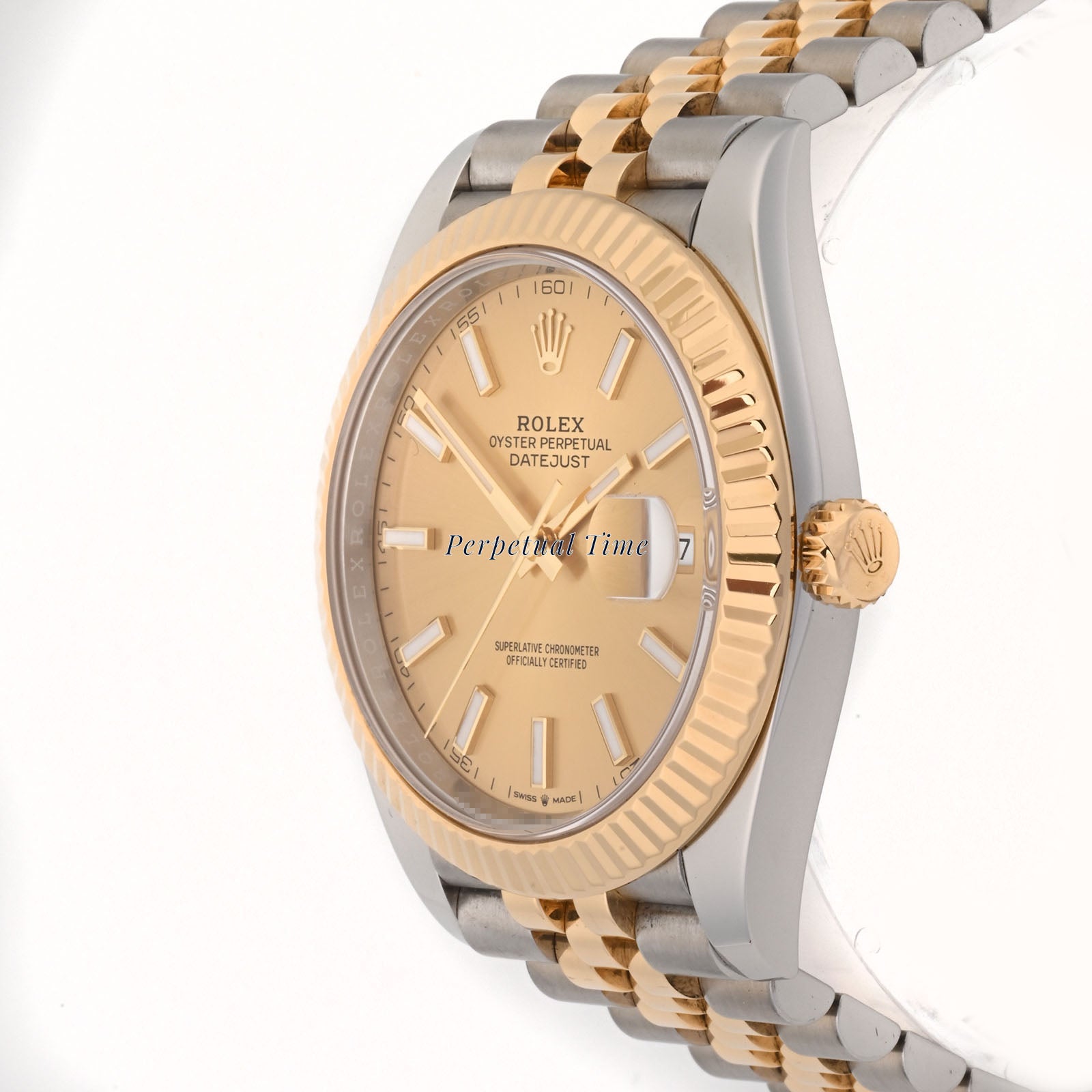Rolex Datejust 41 Champagne Index Dial on Jubilee band 126333 Card 2022