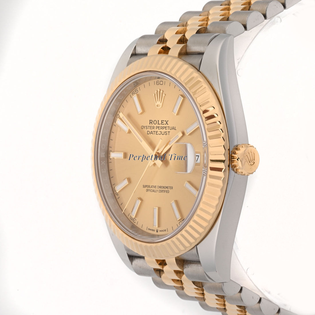 Rolex Datejust 41 Champagne Index Dial on Jubilee band 126333 Card 2022