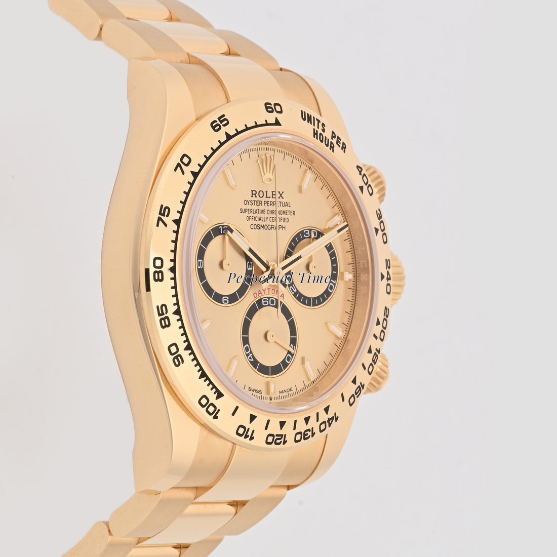 Rolex Daytona 126508 Champagne Index Dial on Oyster Band
