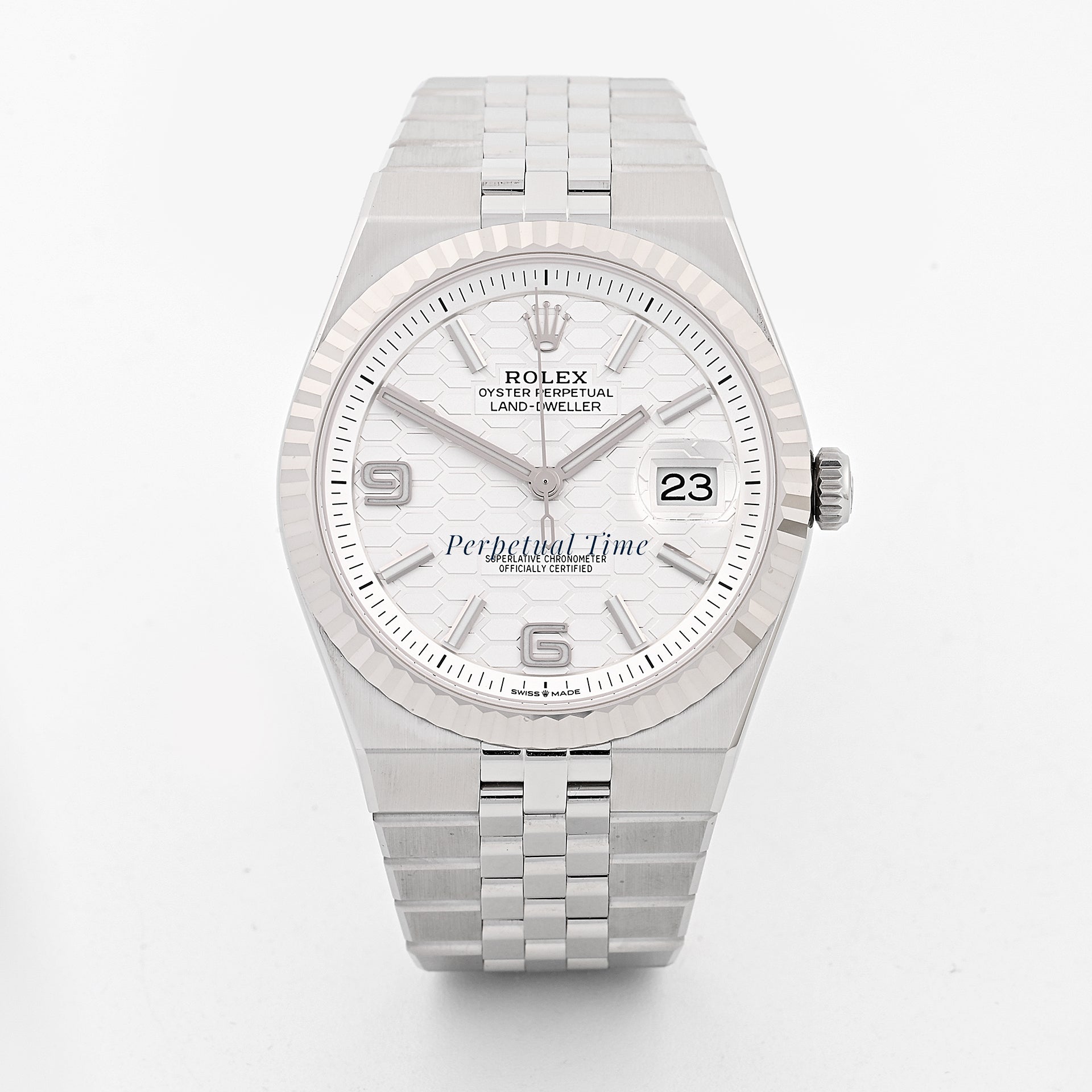 Rolex Land-Dweller 127334 White Dial on Jubilee Band