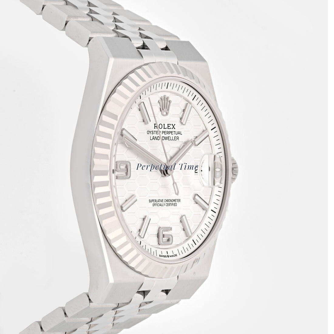 Rolex Land-Dweller 127334 White Dial on Jubilee Band