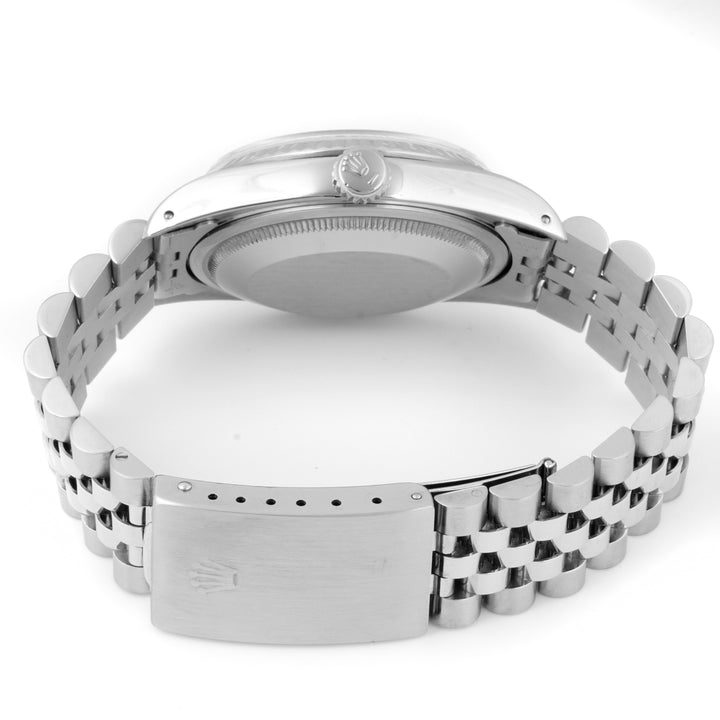 Rolex Datejust 36mm STAINLESS STEEL 16234 Blue Dial | Diamond Hour Markers | 1 ct Diamond Bezel