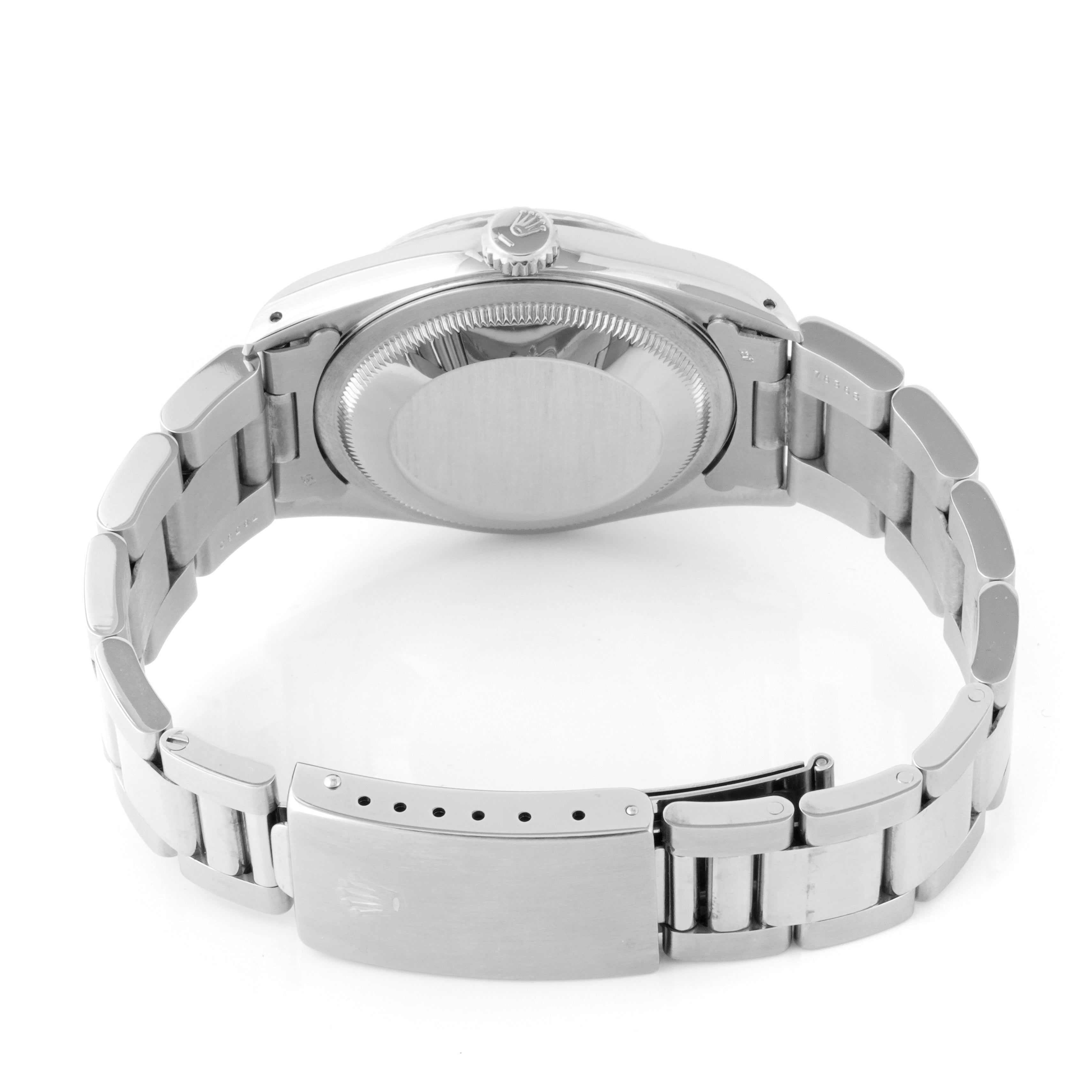 Rolex Datejust 36mm STAINLESS STEEL 16234 White Dial | Stick Hour Markers, 1.8ct Diamond Bezel