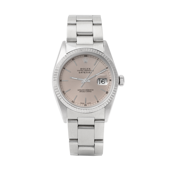 Rolex Datejust 36mm STAINLESS STEEL 16234 Slate Dial | Stick Hour Markers | Fluted  Bezel