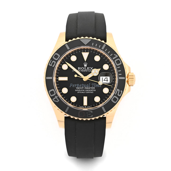 Rolex Yacht-Master 42mm 226658 Black Dial on Oysterflex