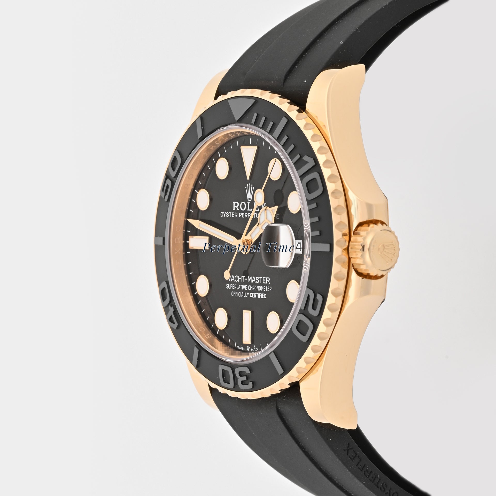 Rolex Yacht-Master 42mm 226658 Black Dial on Oysterflex