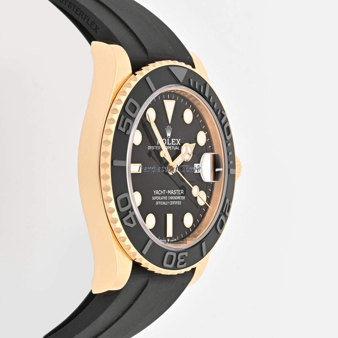 Rolex Yacht-Master 42mm 226658 Black Dial on Oysterflex